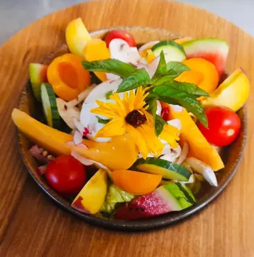 salade melon, jambon et fruits